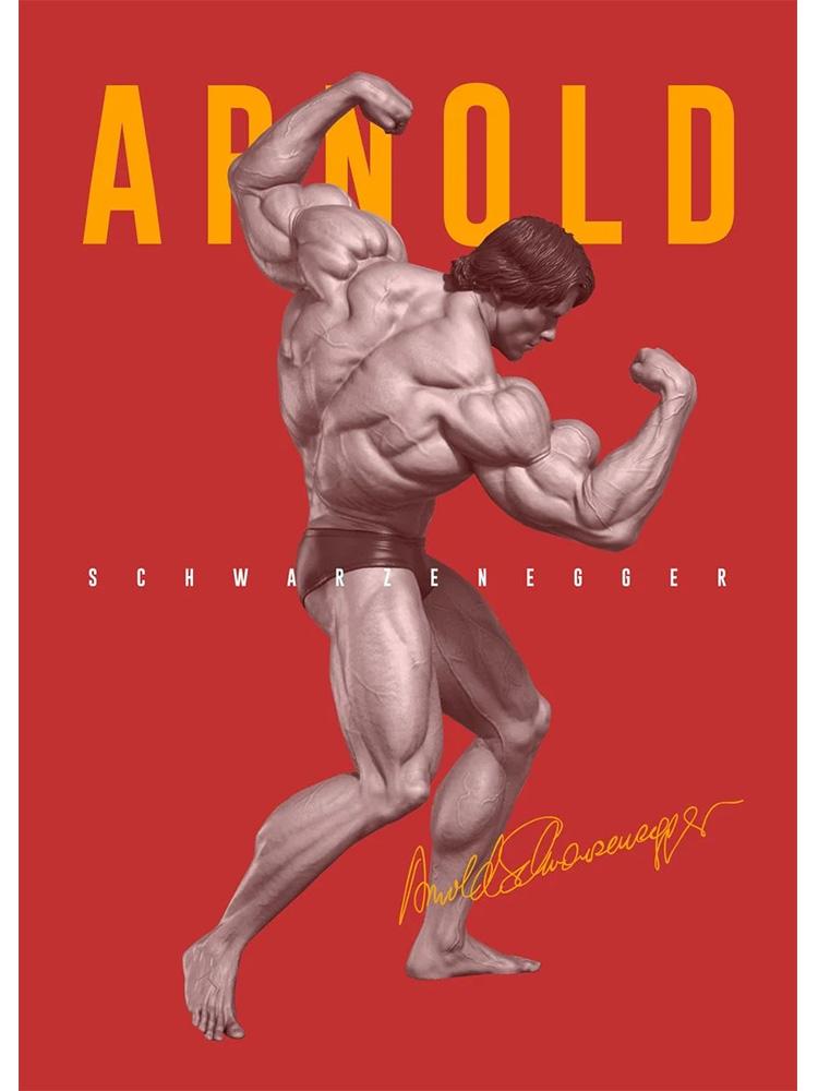 Мотивационный постер для бодибилдинга и принт на холсте, картина Арнольд Шварценеггер, фитнес, настенное искусство для спортзала, спальни, домашний декор