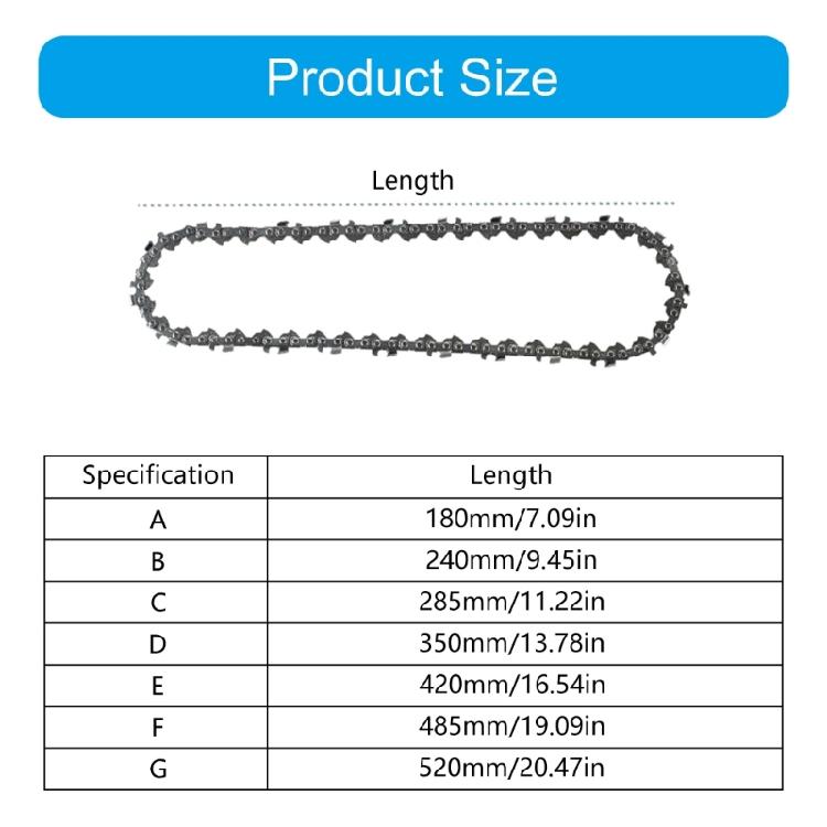 Износостойкая цепь для электрической цепной пилы 4~16 дюймов Высокоэффективная сменная пила для аксессуаров инструмента для резки дерева