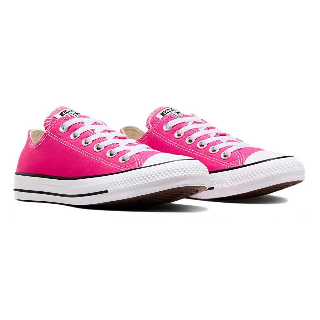 Converse Chuck Taylor All Star Удобные Универсальные Низкие Кеды из Канваса Унисекс Розово-Белые A06569C