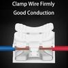 50 шт. 2-полюсных быстрозажимных соединителей для проводов, клеммы для люстр, клеммы для электрических кабелей для безопасной скрутки проводов