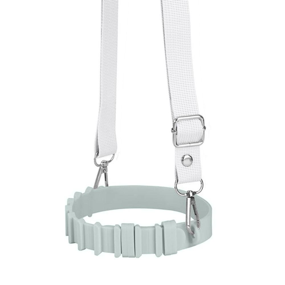 Hands-Free Water Bottle Shoulder Strap Adjustable Silicone Cup Holder Water Bottle Holder Outdoor