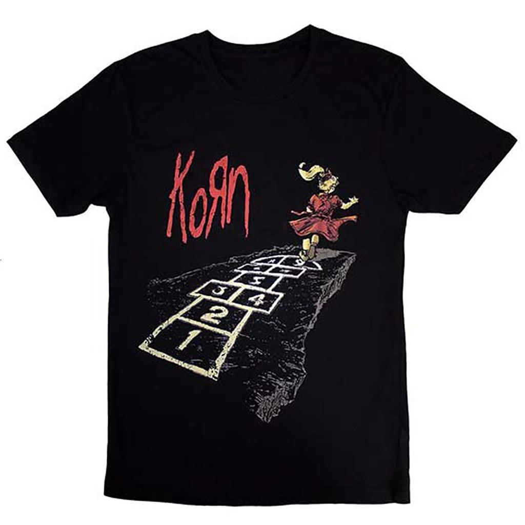 Korn Follow The Leader Hopscotch Casual TShirt Mens and Womens Luxury Brand Top