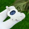Natural Sodalite Gemstone Pendant 925 Sterling Silver Indian Jewelry For Girls