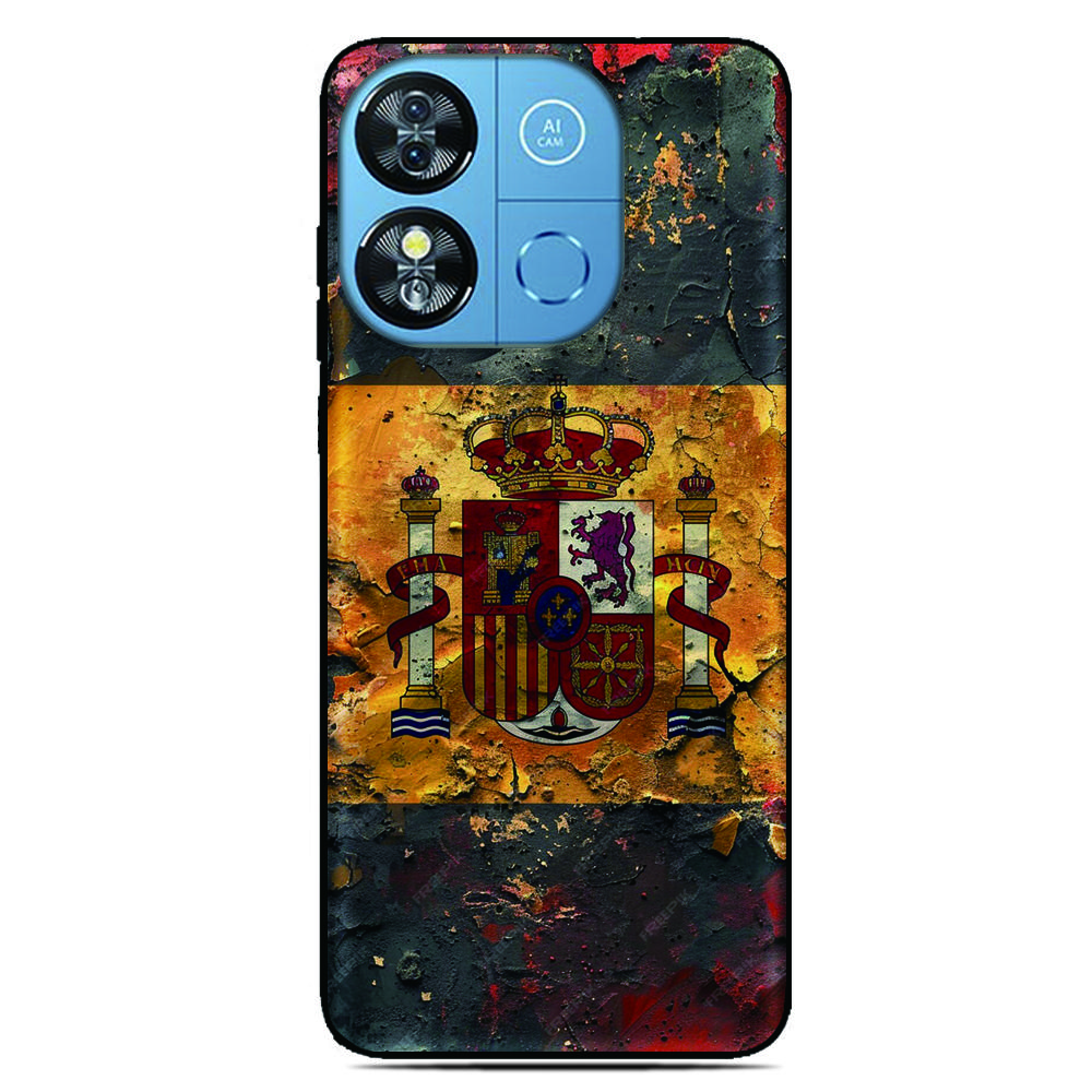 Spain Flag Phone Case For Blackview Wave 9C 8C 6C Shark 9 Color 8 Oscal C80 C70 C60 C30 C20 Pro Flat 2 1C 2C Tiger 13 12 Cover