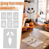 Halloween Acrylic Router Template, Scary Pumpkin Transparent Acrylic Woodworking Template, Curve Tracing Template, Tools