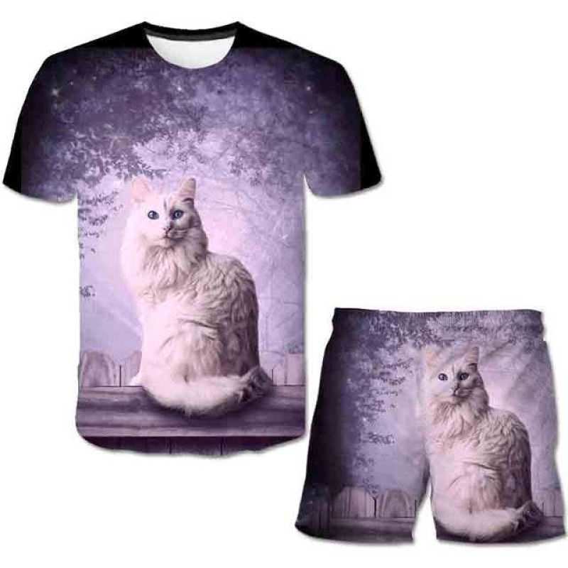 Комплект одежды для детей от 1 до 14 лет для мальчиков и девочек, модные топы с короткими рукавами, футболки и короткие штаны, детские летние костюмы, наряды