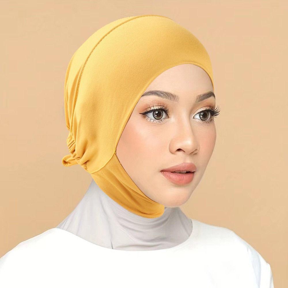 Turbante Modal Muslim Turban Hat India Hats Inner Hijab Caps Islamic Underscarf Bonnet