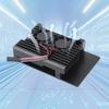 Heavy Duty Passive Cooling Metal Case with Dual Cooling Fan Aluminum Cooling Case with Thermal Tape for Raspberry Pi 4B