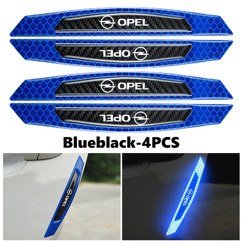 For Opel Reflective Car Sticker Door Edge Guards Trim Molding Protection Strip Scratch Protector Insignia Corsa Zafira Meriva YC4