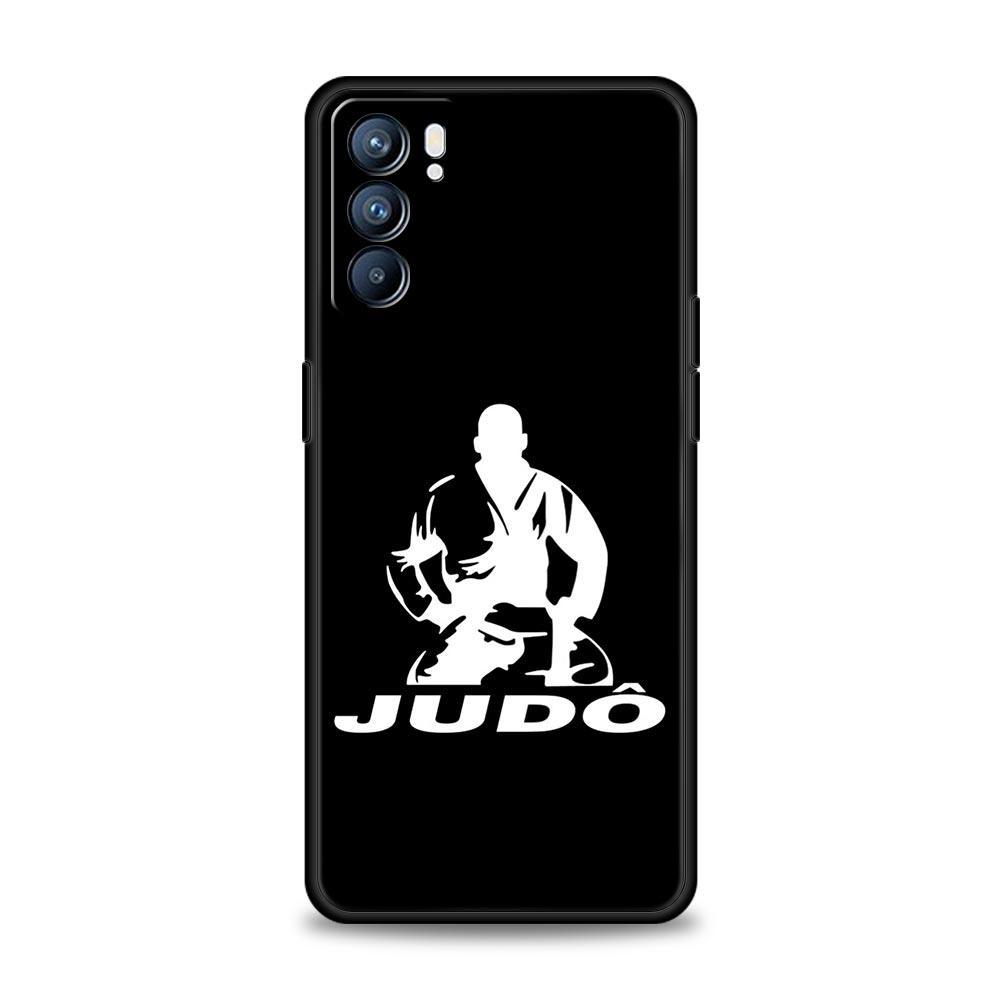 Японское боевое искусство Дзюдо Чехол для телефона Для Oppo Reno14 Reno13 Reno12 11 F 10 Find X5 X9 Pro A54 5G A53 A9 A16 A78 4G A80 A98 Чехол
