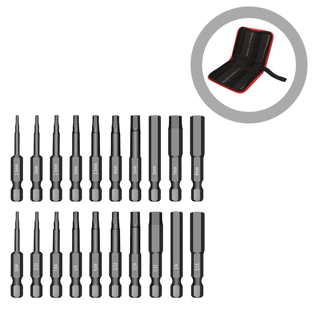 55Pcs Tool Pouch Batch Storage Bag Oxford Cloth Drill Bit Bags Utility Pouches With Zipper Small Tool Bag ganizer For Craftsmen