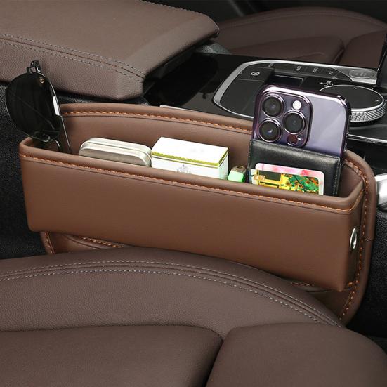Ящик для хранения автомобильного сиденья с отверстием для кабеля, большой емкости, износостойкий органайзер на центральной консоли, аксессуары для салона автомобиля