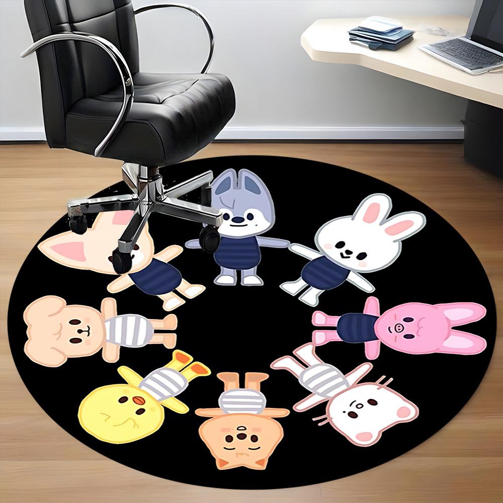 1pc Stay CharactersChair Carpet for Office, Non-slip, Soft and Durable Office Rug for Interior Decoration, Perfect for Office yy250925206