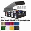 24 Dividers Trading Card Storage Box 2400+ Top Loader Card Case  For Magic TCG PTCG Sports Cards