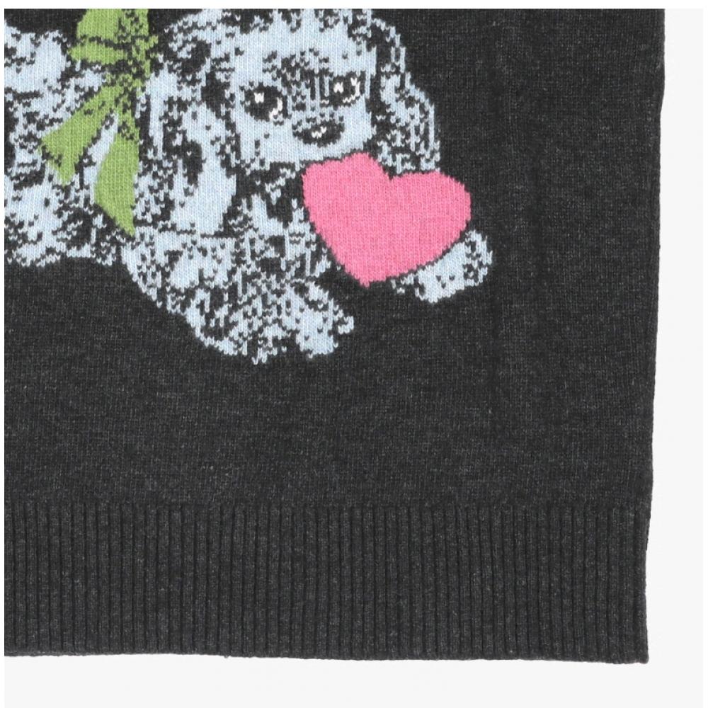 Ganni Пуловер с лого щенка из смесовой шерсти K2597 252