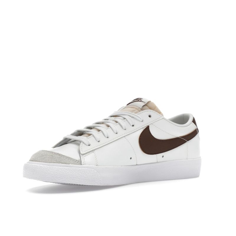 Nike Кроссовки Blazer Low '77 Мужские Summit White Photon Dust Photo Blue Ретро Низкие Кожаные Повседневные Кроссовки для Стиля Жизни DA6364-113