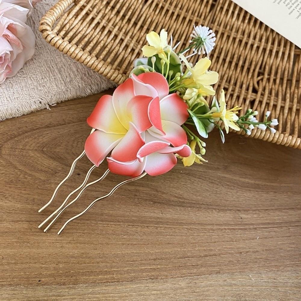 Sweet Water-Sprinkling Festival Hair Clip Vintage Floral Headwear Romantic Occasions