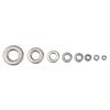 360pcs 8 Sizes Stainless Steel Flat Washers Assortment Set Kit with Storage Box Portable(M2 M2.5 M
