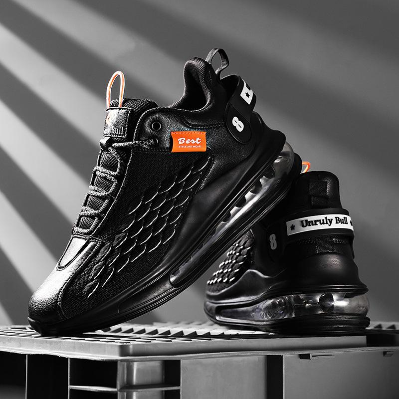 2025 новые мужские туфли, повседневные, спортивные туфли, воздушная подушка из рыбьей чешуи, Zhongbang большие размеры модная спортивная обувь
