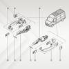 For Vauxhall Vivaro B Trafic III 15-19 Vauxhall/Opel Vivaro B Fiat Talento Nissan NV300 Rear Back Door Handle Outer Kit 95518889