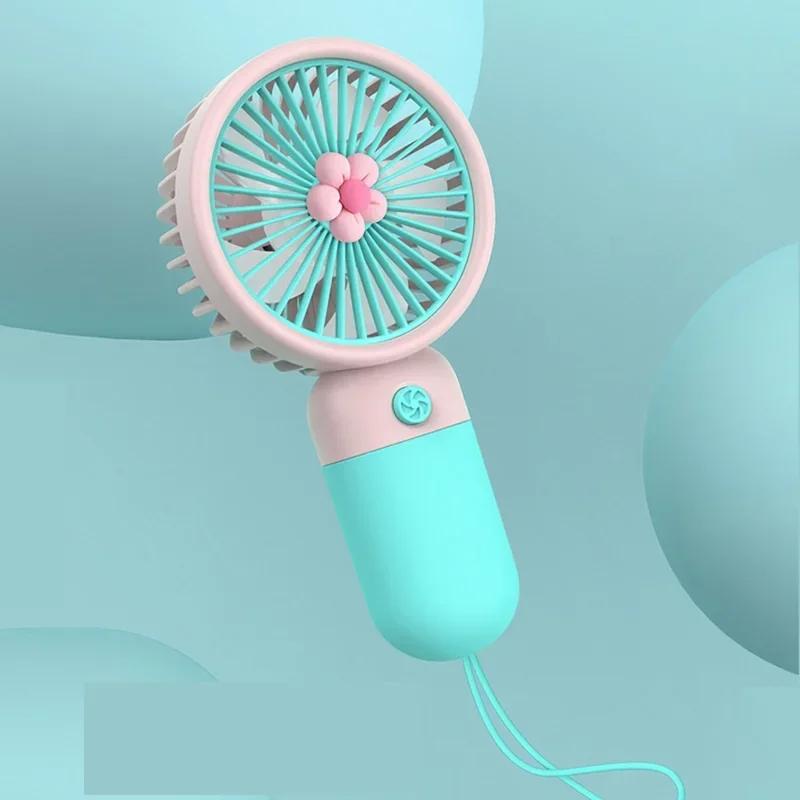 Новый портативный мини-вентилятор с USB-энергией ветра, удобный и ультра-тихий вентилятор, высококачественный портативный студенческий офис, милые маленькие охлаждающие вентиляторы