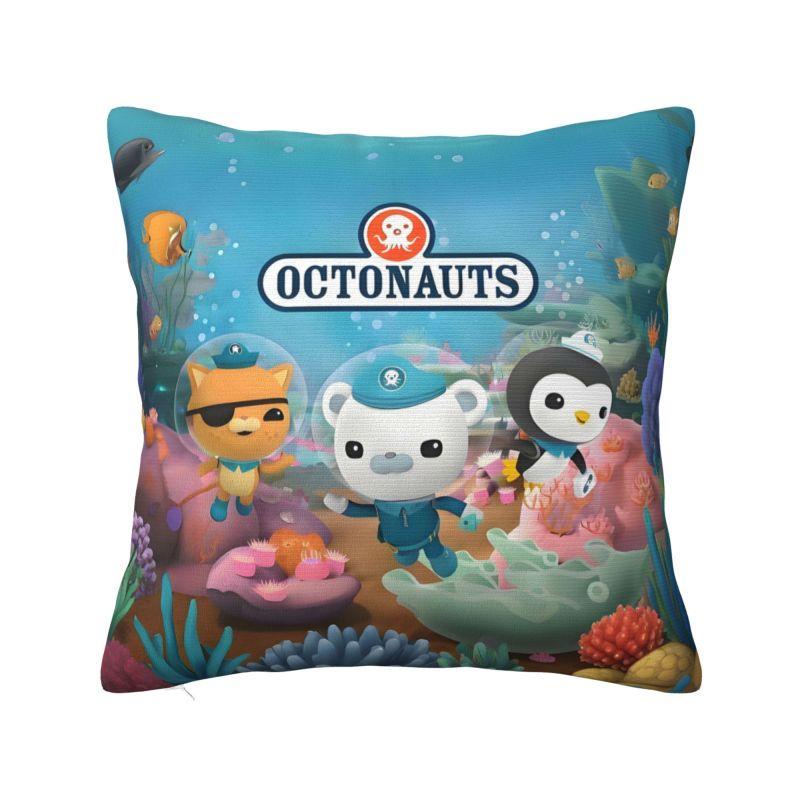Индивидуальные чехлы на подушки для детей Disney Octonauts, аниме, милые мультяшные, мягкие, скандинавский декор для дома