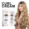 Hoegoa Jojoba Oil Curling Cream, Perm Curling Treatment Styling Hair Hydrating Gloss Elastin
