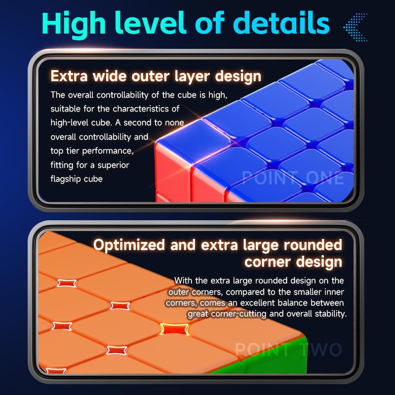 Кубик Рубика QY XMD Hong Ball Core UV 5x5 Магический кубик Hong Магнитный шаровой стержень UV Безнаклейковый 5x5x5 2024 Головоломка Магический кубик Hong Магнитный шаровой стержень