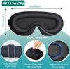Маска для сна для женщин и мужчин, 3D контурная повязка на глаза 100% светонепроницаемая, маска для глаз, подушка для глаз, мягкая и удобная маска для глаз для сна и путешествий
