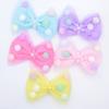 5Pcs 100*80mm Mesh Bowknot  Applique Sewinng On Scrapbookings Planar Crafts Accessories Decorations Patches