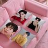 Korean s-Song k-Kang Pillow Case Pattern Printing Pillowcase Living Room Sofa Cushion Cover Bedroom Room Decor