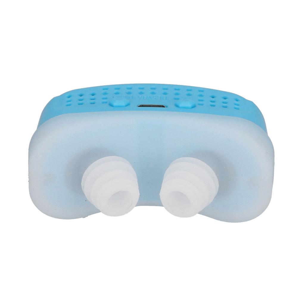 Портативное устройство против храпа, электрическое перерабатываемое устройство для облегчения храпа для людей, страдающих сильным храпом(синий )
