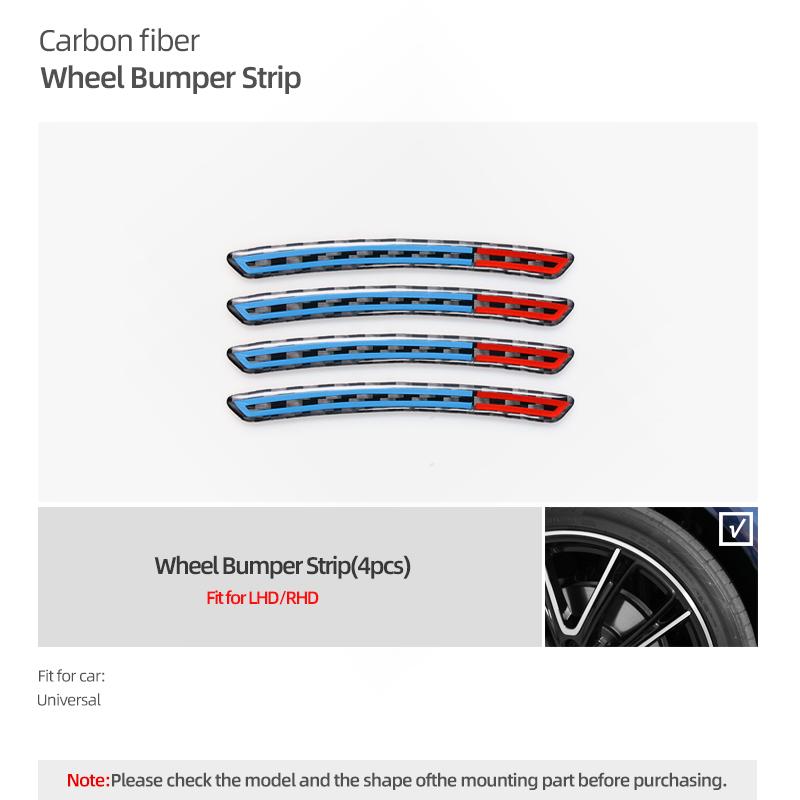 Для BMW E90 E60 F10 F30 F20 G30 E92 G20 E91 F11 F31 E61 F36 X1 X3 X5 Углеродное волокно 4 шт. Защитная наклейка от столкновений на дверь автомобиля