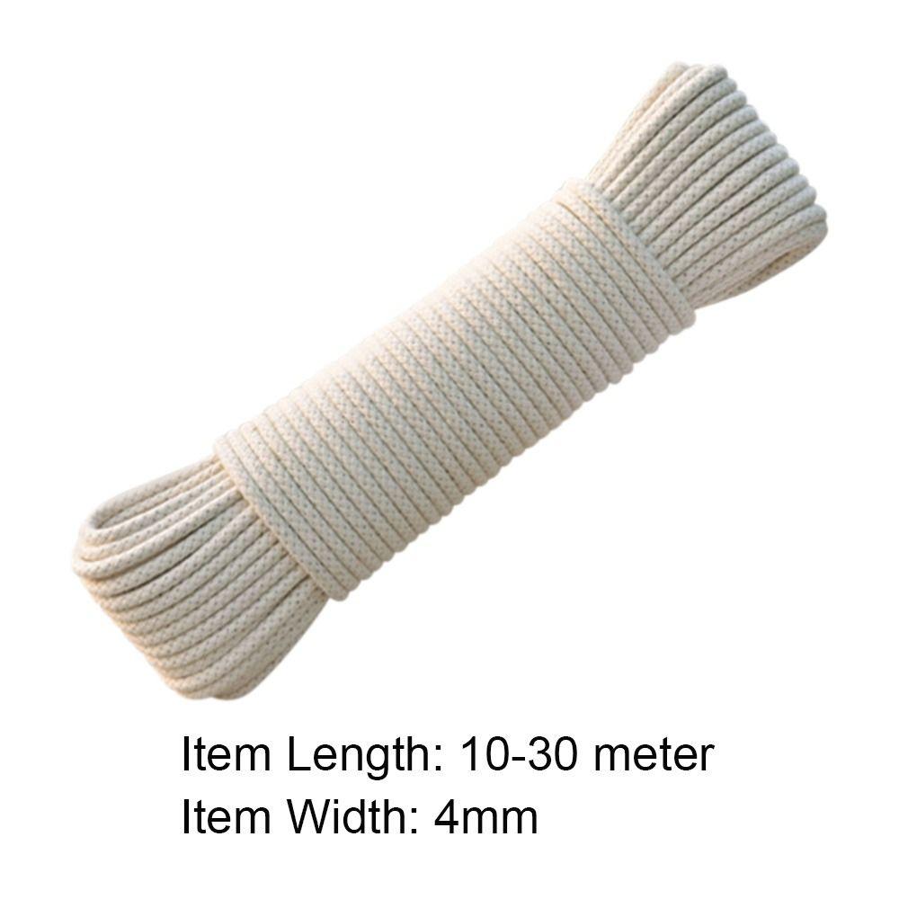 Прочные бельевые веревки Мягкий обвязочный шнур Многоразовая плетеная веревка Для помещений