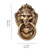 Дверной молоток в викторианском стиле из латуни, дверной молоток в форме льва, дверные молотки для входной двери, античный коричневый, стандартный, упаковка из 1 шт., новый