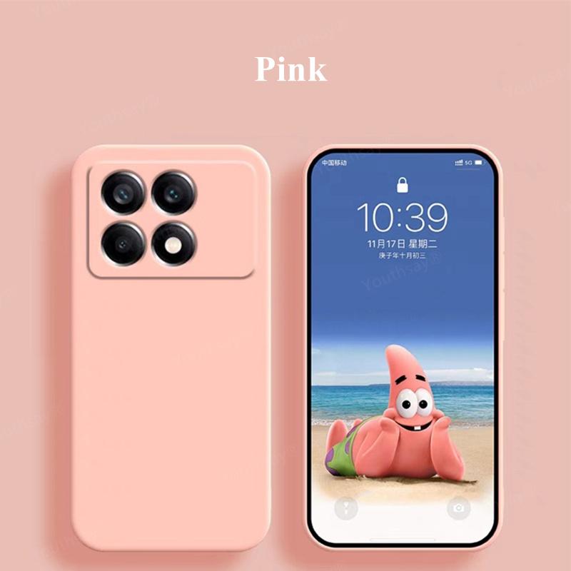 Для Poco F6 Pro Чехол Для Xiaomi Poco F6 F5 Pro Чехол Fundas Coque Оригинальный жидкий силикон Мягкий TPU Телефон Бампер Poco F6 Pro