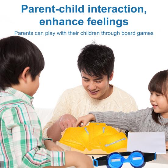 1 комплект перевернутой игры-вызова, креативная настольная игра с очками для домашних вечеринок, фестивалей, улицы