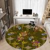 1pc Floral Pattern Chair Carpet for Office, Perfect for Office, Holiday Party Decoration Choice yy260314086