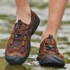 Мужская повседневная обувь для улицы из натуральной кожи, мужская обувь бренда, дышащая, удобная, мужские кроссовки, летняя обувь для альпинизма, пешего туризма, путешествий