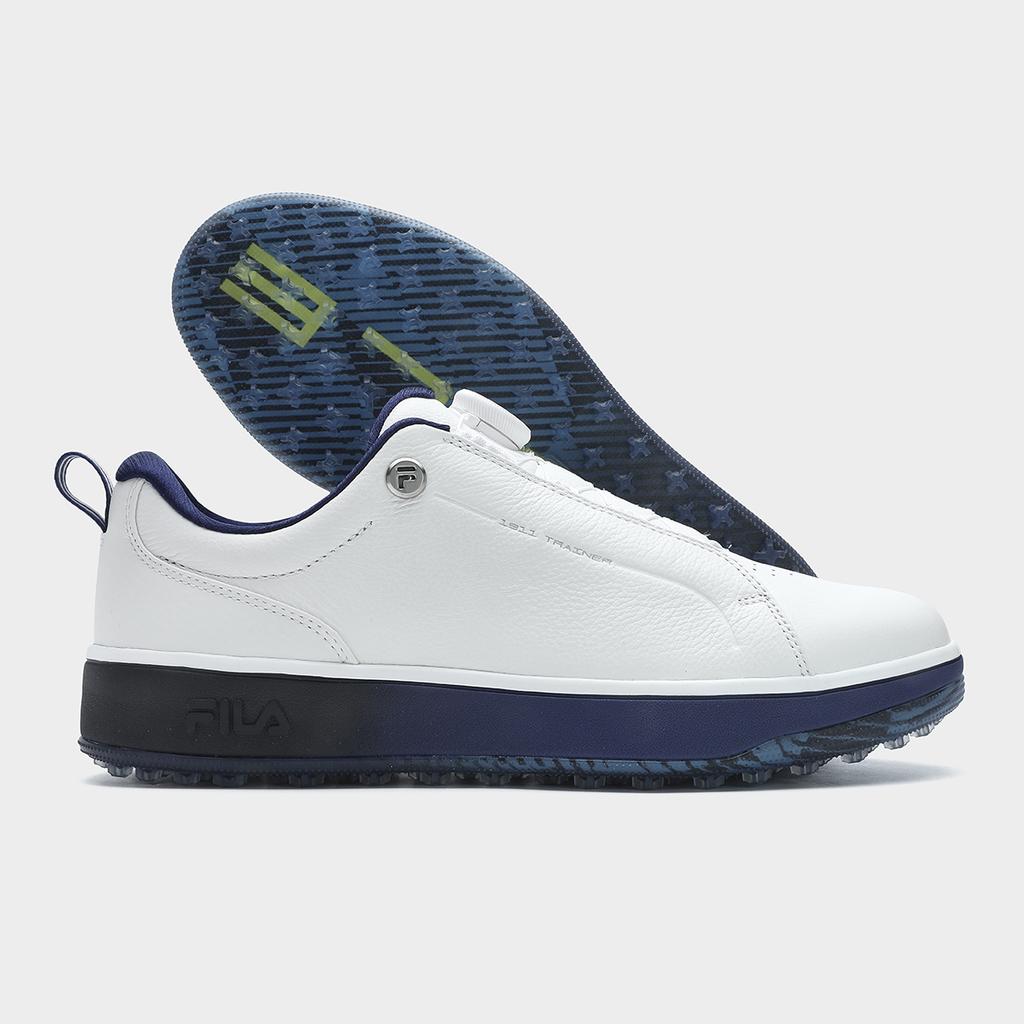 Fila GF 1911 Тренировочные Спортивная Коллекция Нескользящие Низкие Мужские Гольф-Ботинки Белые A12M421702FBW