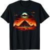 Aliens UFO Egyptian Pyramids _ Science Fiction T-Shirt