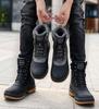 Модные мужские ботинки для отдыха на природе, размер 47, зимние ботинки для мужчин, рабочие ботинки для тренировок, водонепроницаемые, нескользящие, сохраняющие тепло зимние ботинки