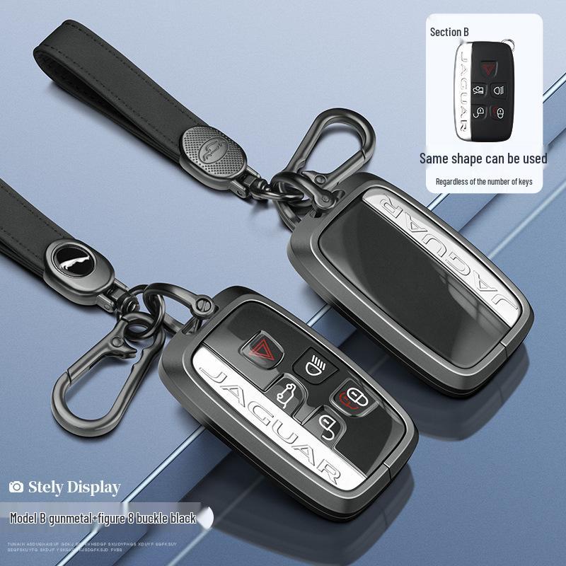 Чехол для ключа Jaguar: Корпус из алюминиевого сплава для моделей XEL, XFL, F-Pace, XJL, XF, XE, F-Type