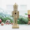 Рождественские недоделанные щелкунчики 25,5 см Недоделанные деревянные щелкунчики Рождественские раскрашиваемые фигурки щелкунчиков Декорации