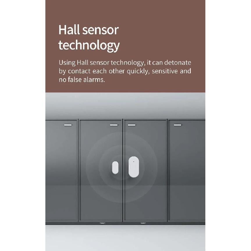 Zigbee 3.0 Smart Door & Window Sensor Open Close Alarm Built-in Brightness/Luminance Detector Works with Alexa Google Home