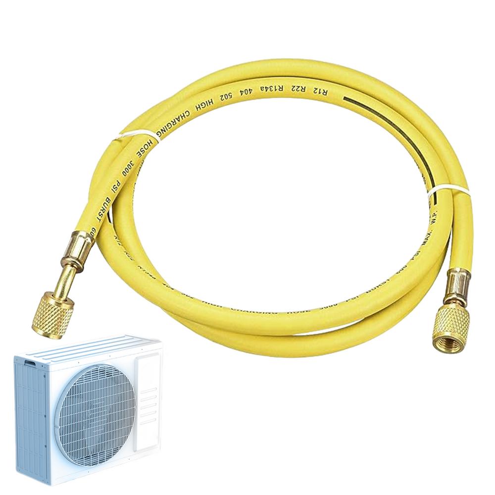 Зарядный шланг для кондиционера 59 дюймов Шланг высокого давления для зарядки автомобильного кондиционера R134a для манометрического коллектора Система хладагента