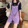 Vintage Purple Label Jean Jumpsuit Wide Legs Bib Overalls for Women Drop Crotch Denim Rompers Mori Girl