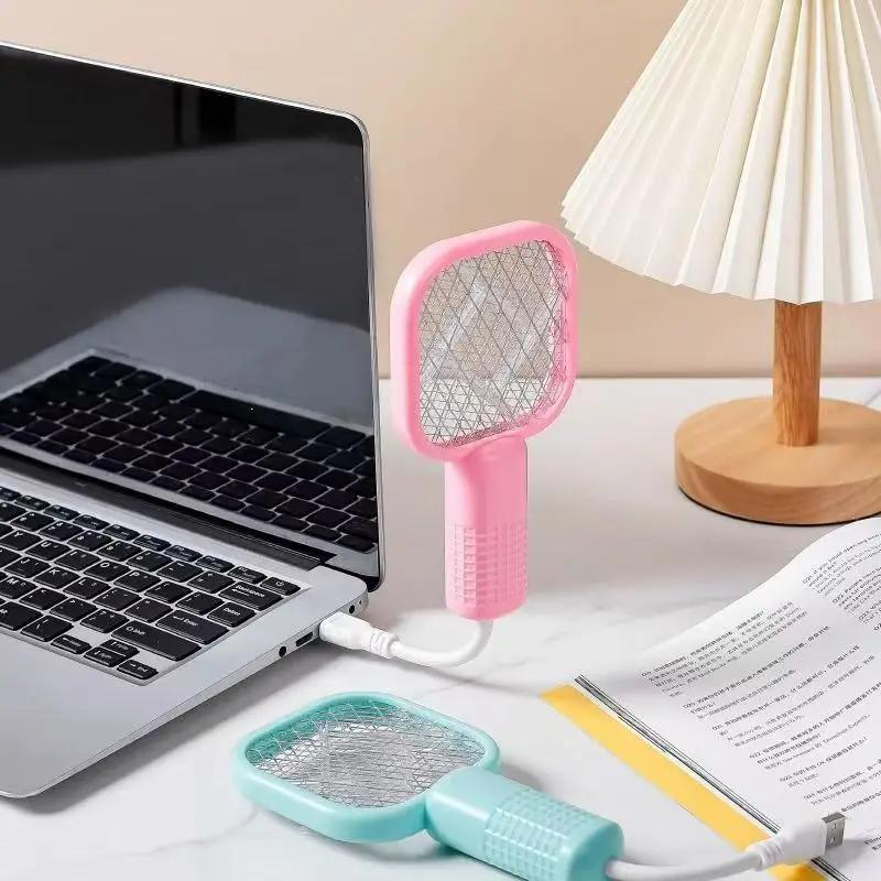 Бытовая USB-лампа-убийца комаров с фиолетовым светом, электрическая мухобойка-ловушка, убивающая комаров, портативная для пикника на открытом воздухе, для автомобиля