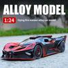 1:24 BGT Летающий Огненный Метеор Концепт-кар Суперкар Изысканная Симуляция Металлическая Модель Коллекция Игрушечных Машинок для Мальчиков Украшение Оттяни и Поехали