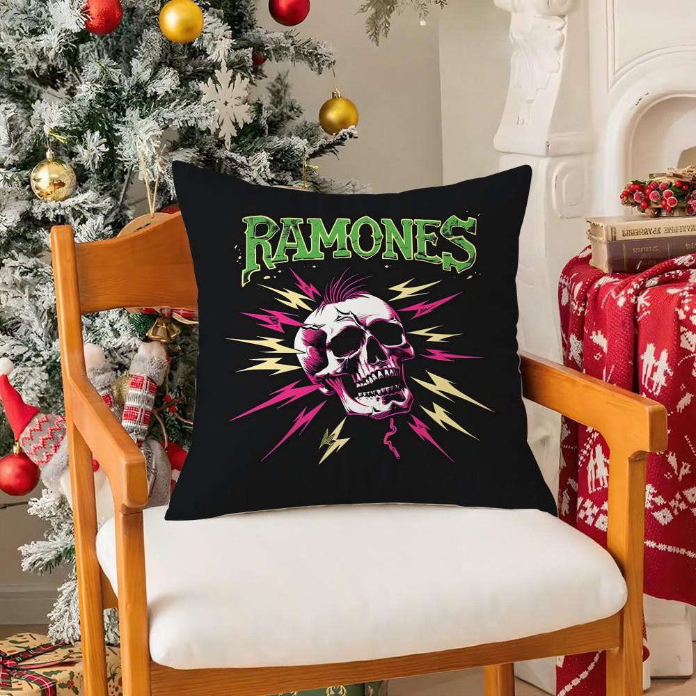 Панк Домашний Декор R-Ramones Наволочка Шелковистый Короткий Плюш С Невидимой Молнией Пылезащитный Чехол На Подушку Дивана Для Домашнего Декора